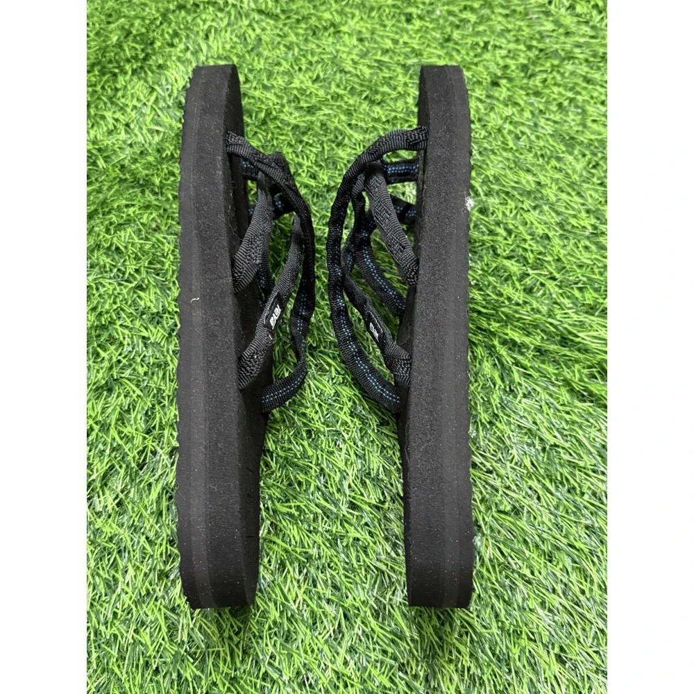 Teva Women's Olowahu Flip Flop Cris-Cross Mush Sandal Black NWOT Women's 9